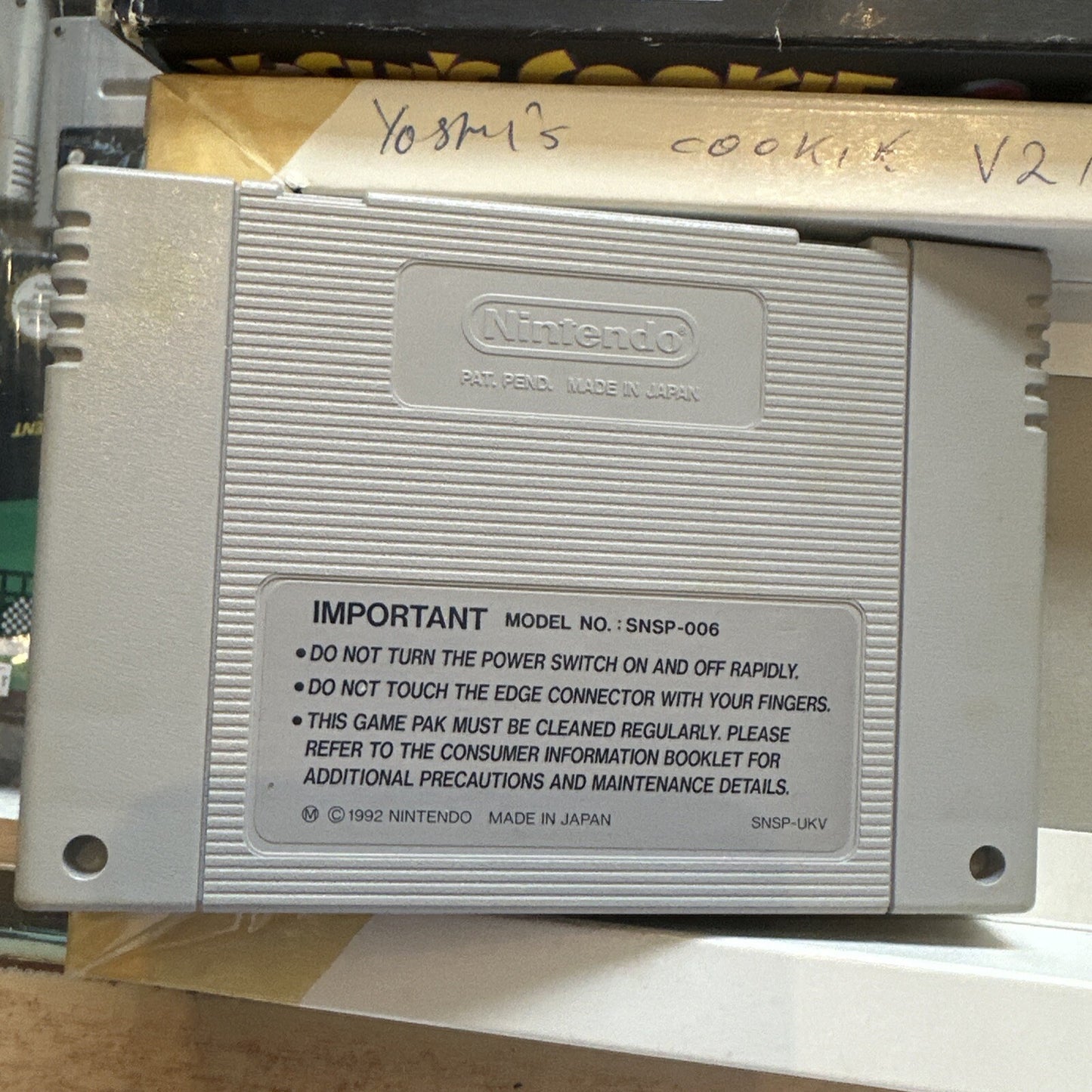 Yoshi's Cookie • Super Nintendo SNES Game In Box (1992) PAL • Boxed