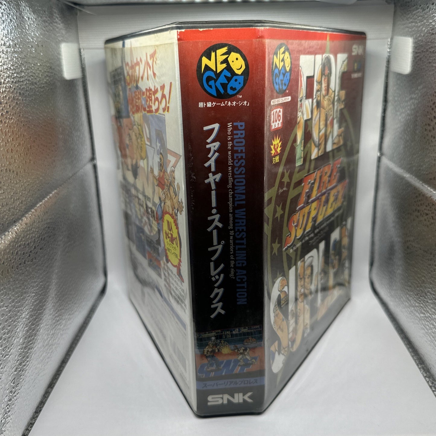 Fire Suplex • SNK Neo Geo AES Game + Manual (1993) Boxed Complete In Box TESTED