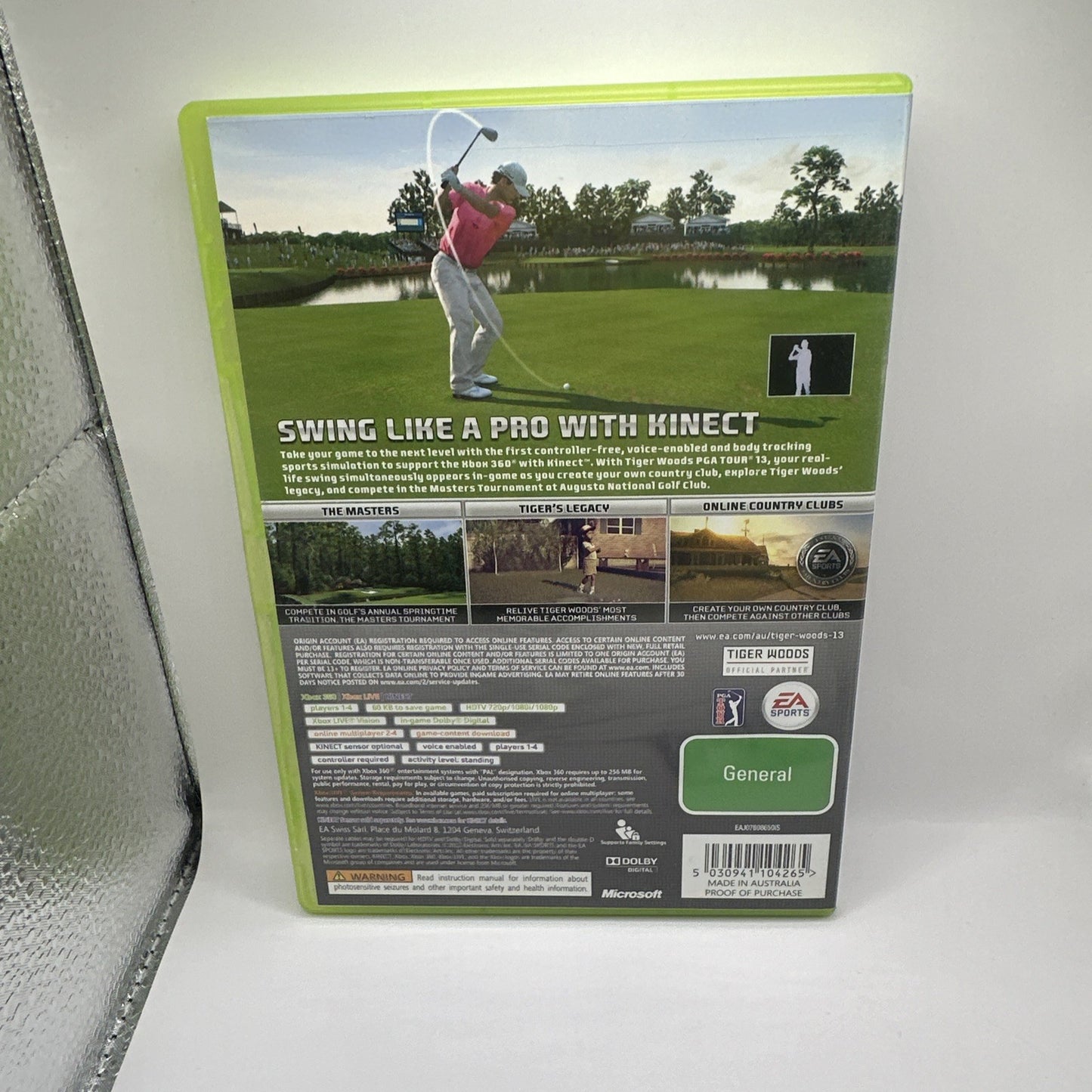 Tiger Woods PGA Tour 13 • Xbox 360 Game (2012) Complete CIB • 2013 Golf Masters