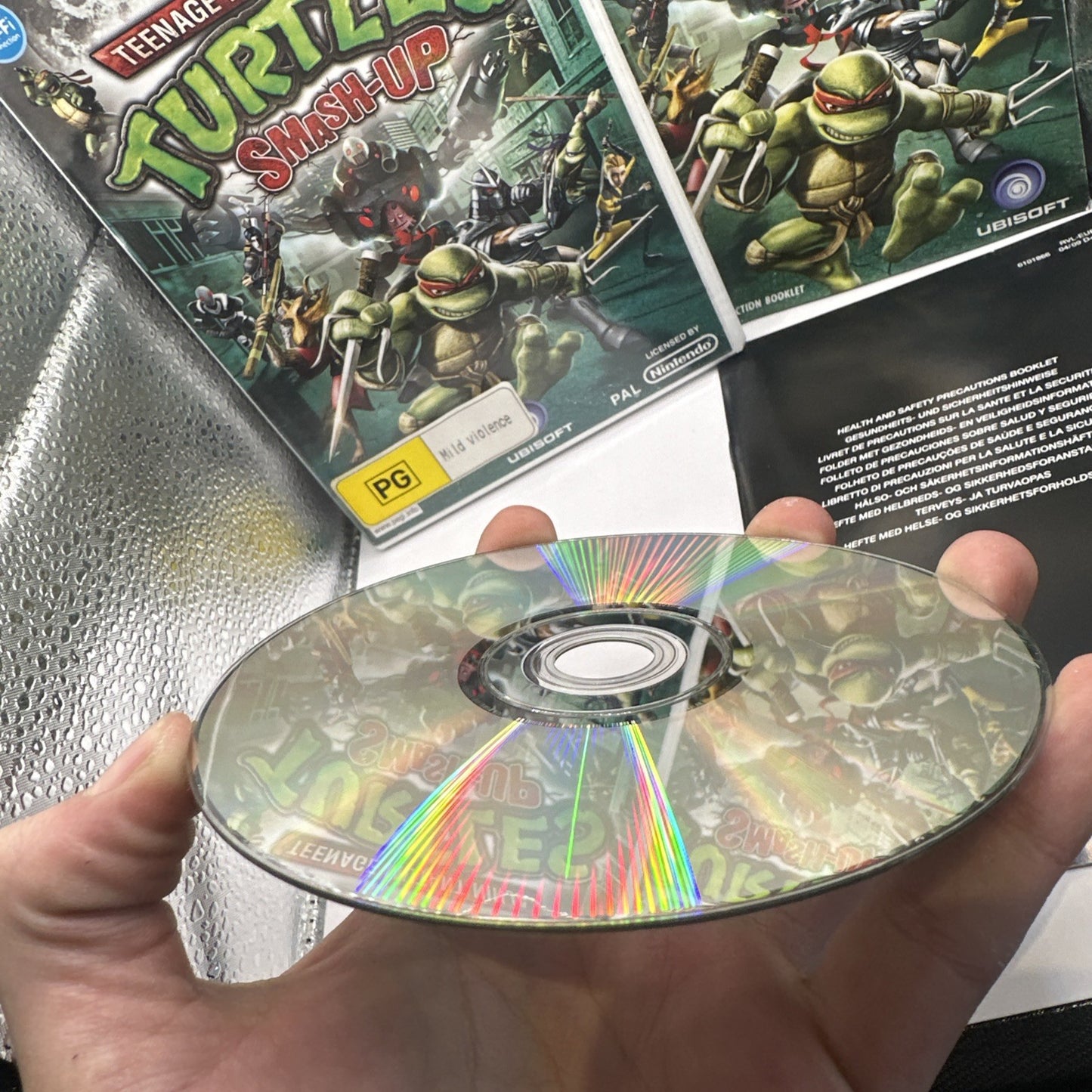 Teenage Mutant Ninja Turtles: Smash-Up • Nintendo Wii Game + Manual (2009) PAL