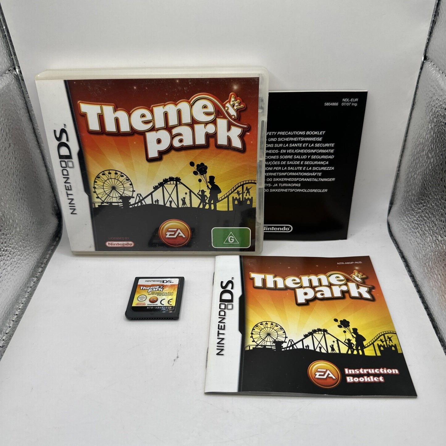 Theme Park • Nintendo DS Game + Manual (2007) AUS Region Free Complete CIB • EA