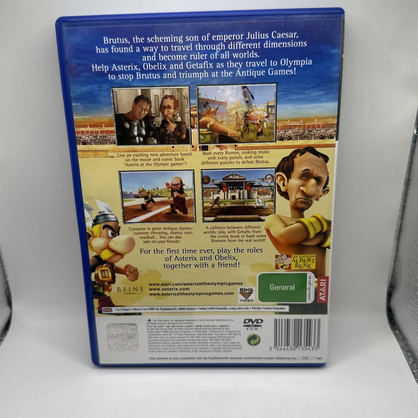 Asterix: At The Olympic Games • PS2 PlayStation 2 Game + Manual (2007) PAL AUS