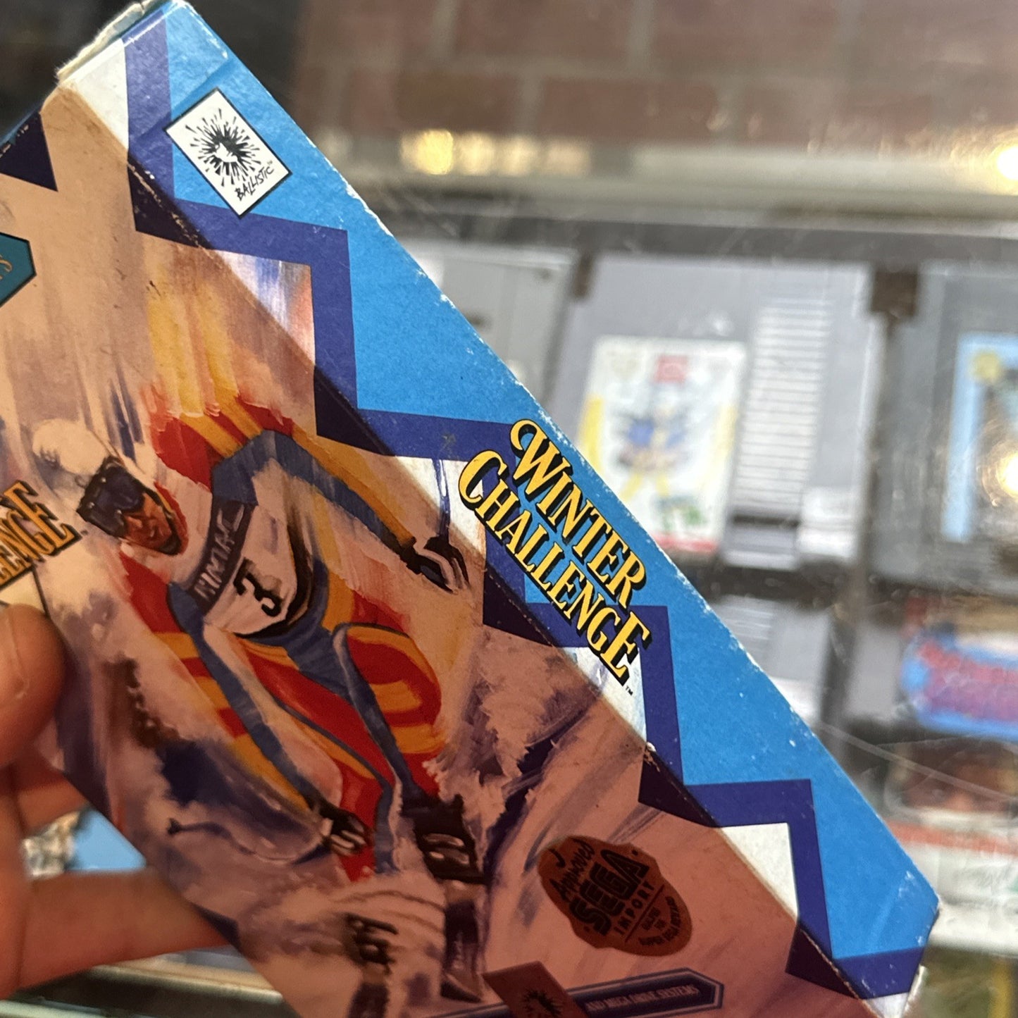 Winter Challenge • SEGA Genesis Game (1992) W/ Cardboard Box • Ballistic