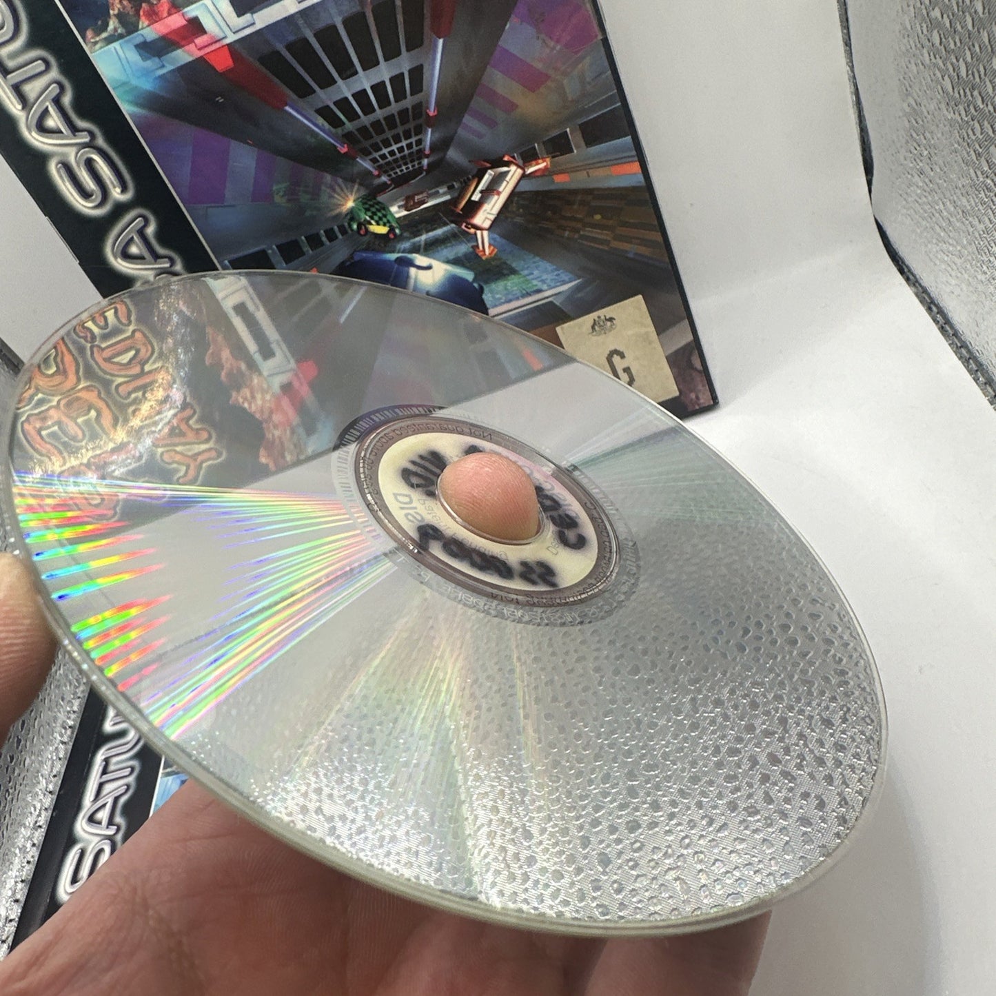 Cyber Speedway Sega Saturn Game + Manual (1995) PAL • Complete CIB • Racing