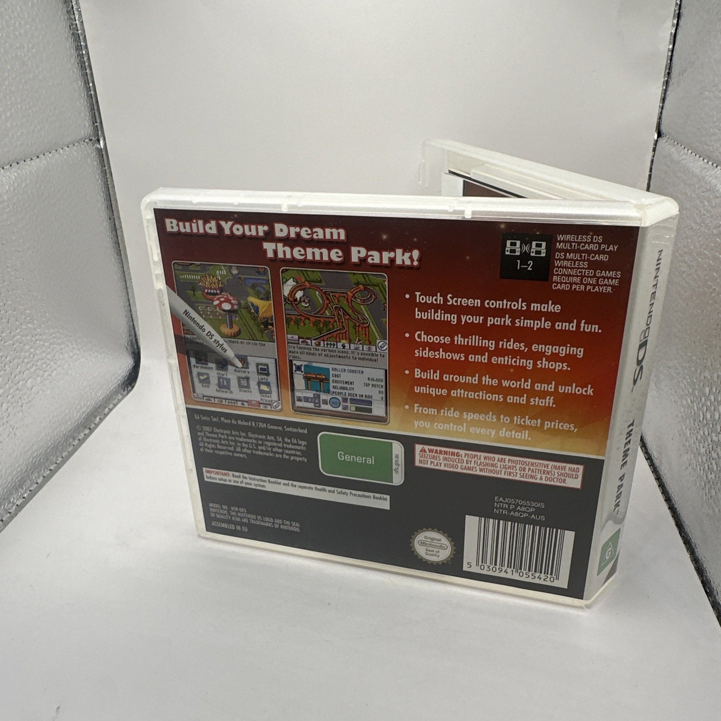 Theme Park • Nintendo DS Game + Manual (2007) AUS Region Free Complete CIB • EA