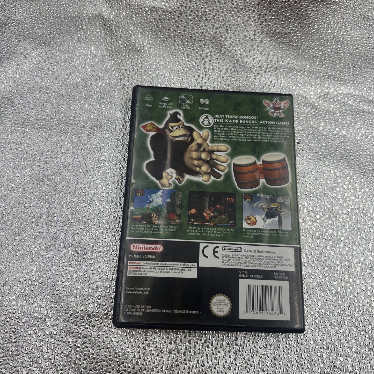 Donkey Kong Jungle Beat • Nintendo GameCube Game + Bongos Drums Controller PAL