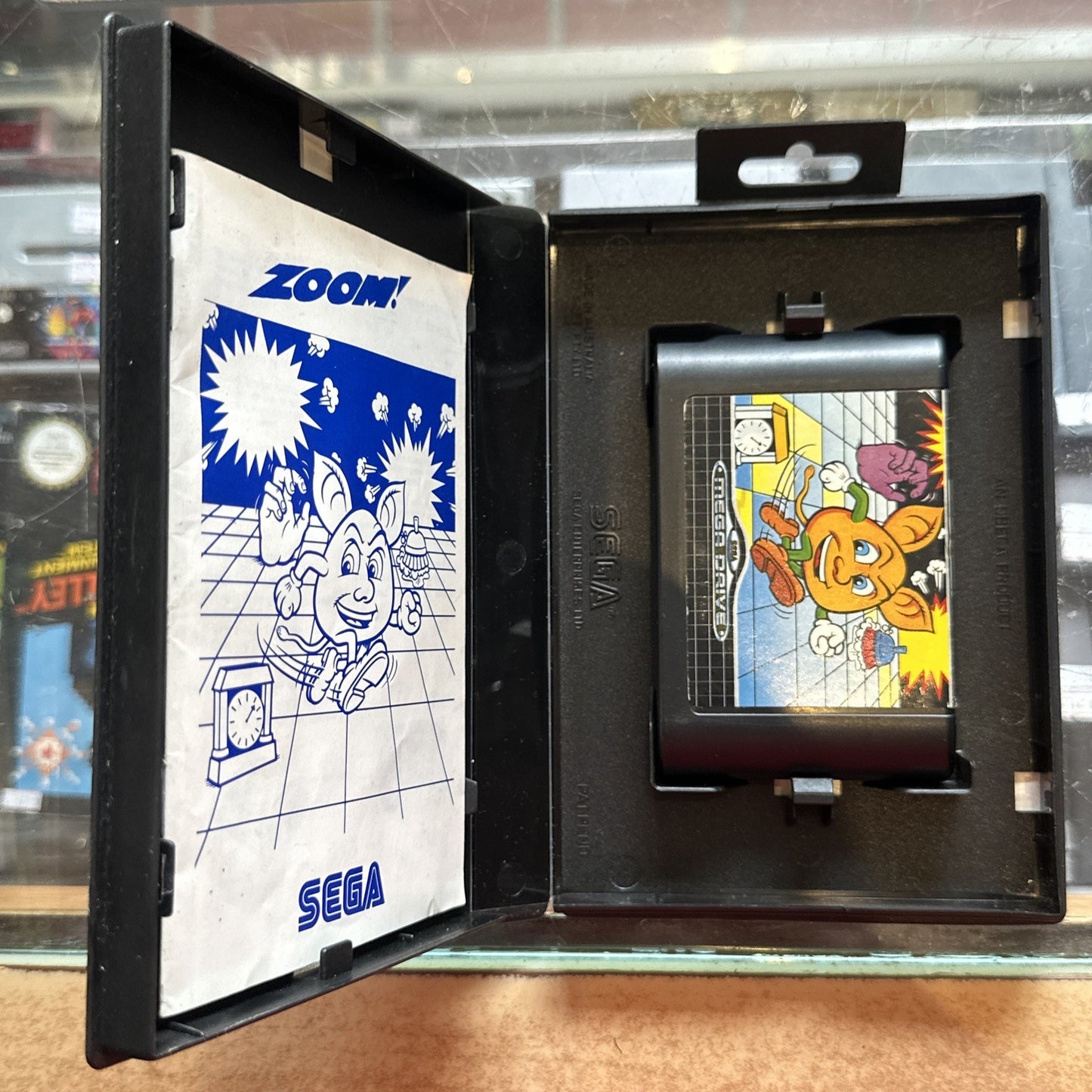 Zoom! • SEGA Mega Drive Game + Manual (1990) PAL • Complete CIB • TESTED!