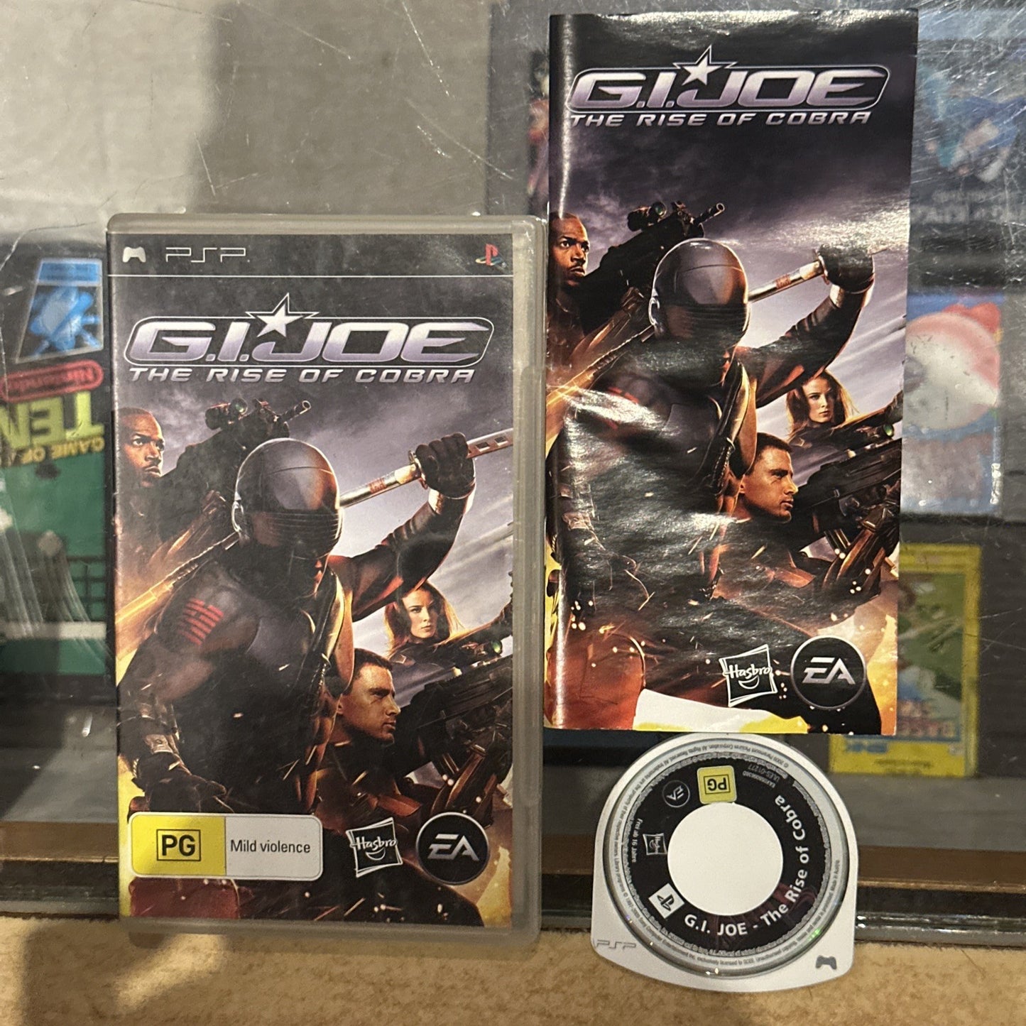 G.I. Joe • The Rise of Cobra PSP PlayStation Portable Game + Manual (2009) GI