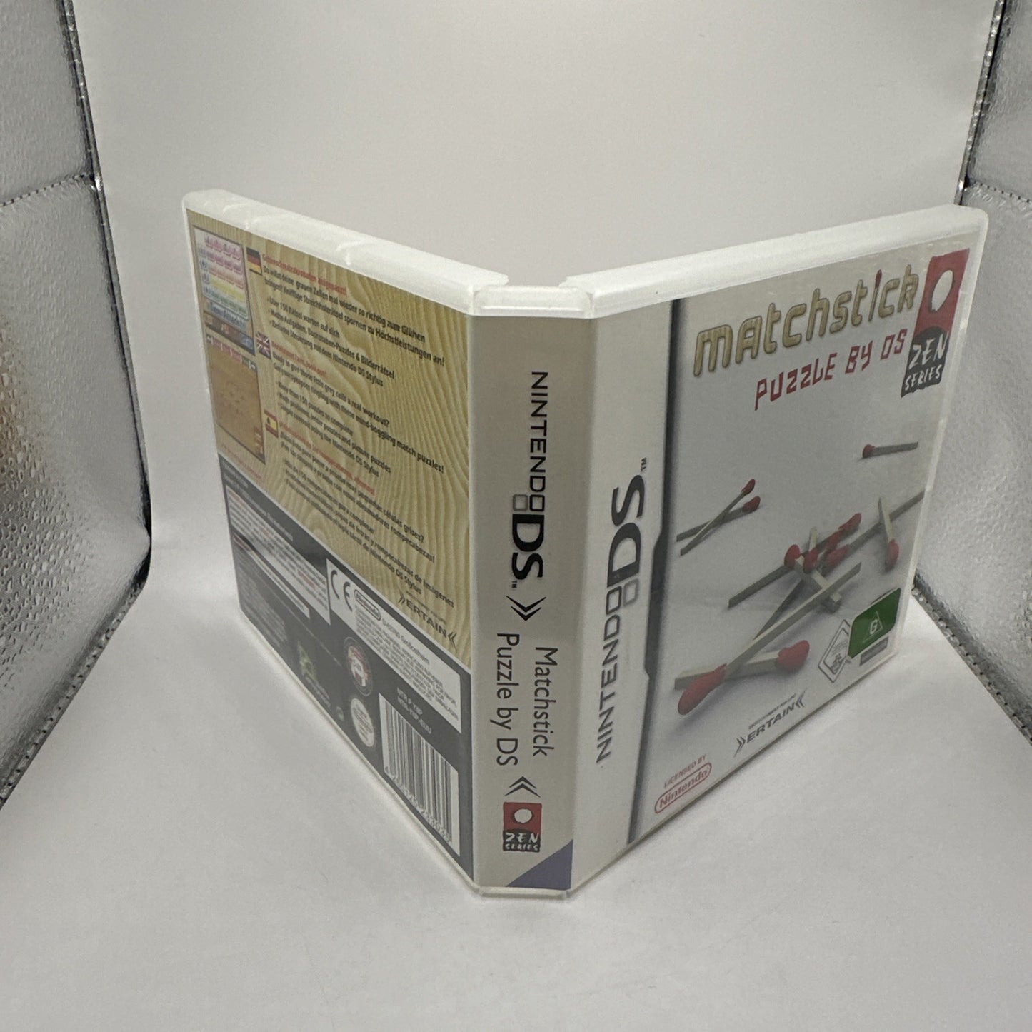 Matchstick Puzzle by DS • Nintendo DS Game + Manual (2008) Complete CIB