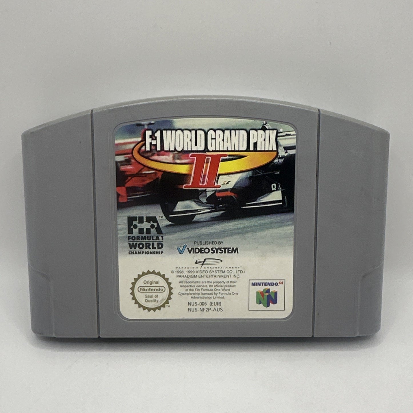 F-1 World Grand Prix II • Nintendo 64 N64 Game (1999) Cart Only PAL Car Racing