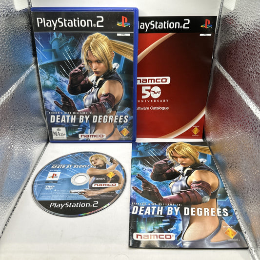 Death By Degrees • PlayStation 2 PS2 + Manual (2004) PAL AUS Complete CIB Tekken