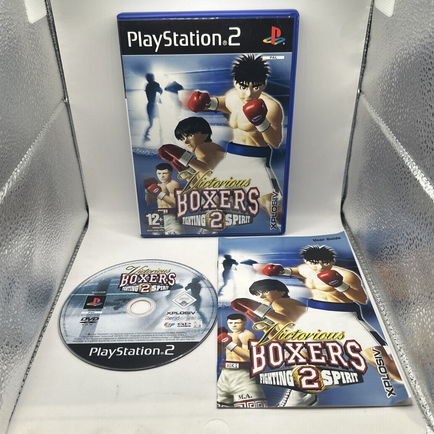 Victorious Boxers 2: Fighting Spirit • PlayStation 2 PS2 Game + Manual PAL 2005