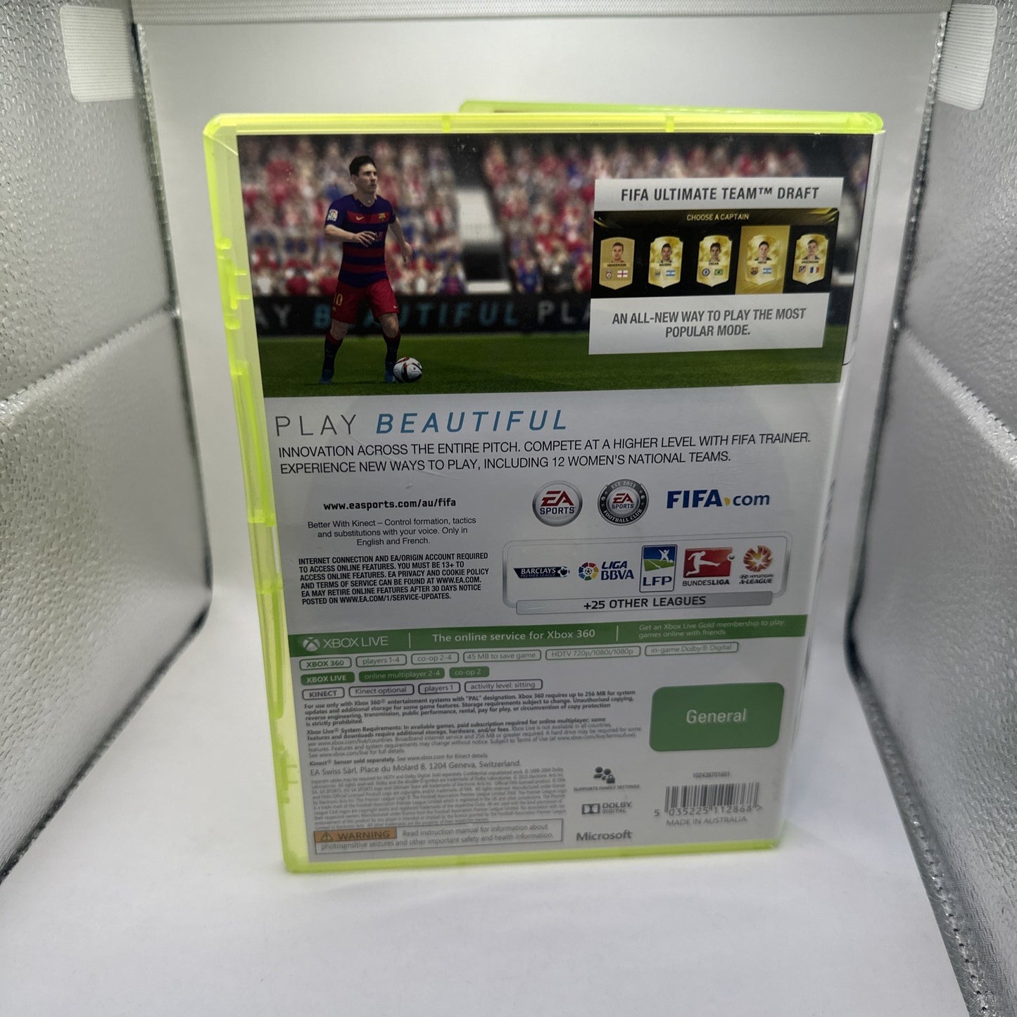 FIFA 16 • Xbox 360 Game (PAL AUS) EA Sports Soccer 2016 Football • Complete CIB