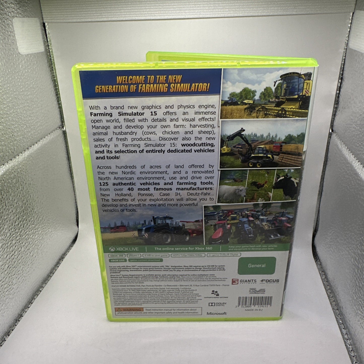 Farming Simulator 15 • Xbox 360 Game + Manual (2015) PAL Australian CIB Complete