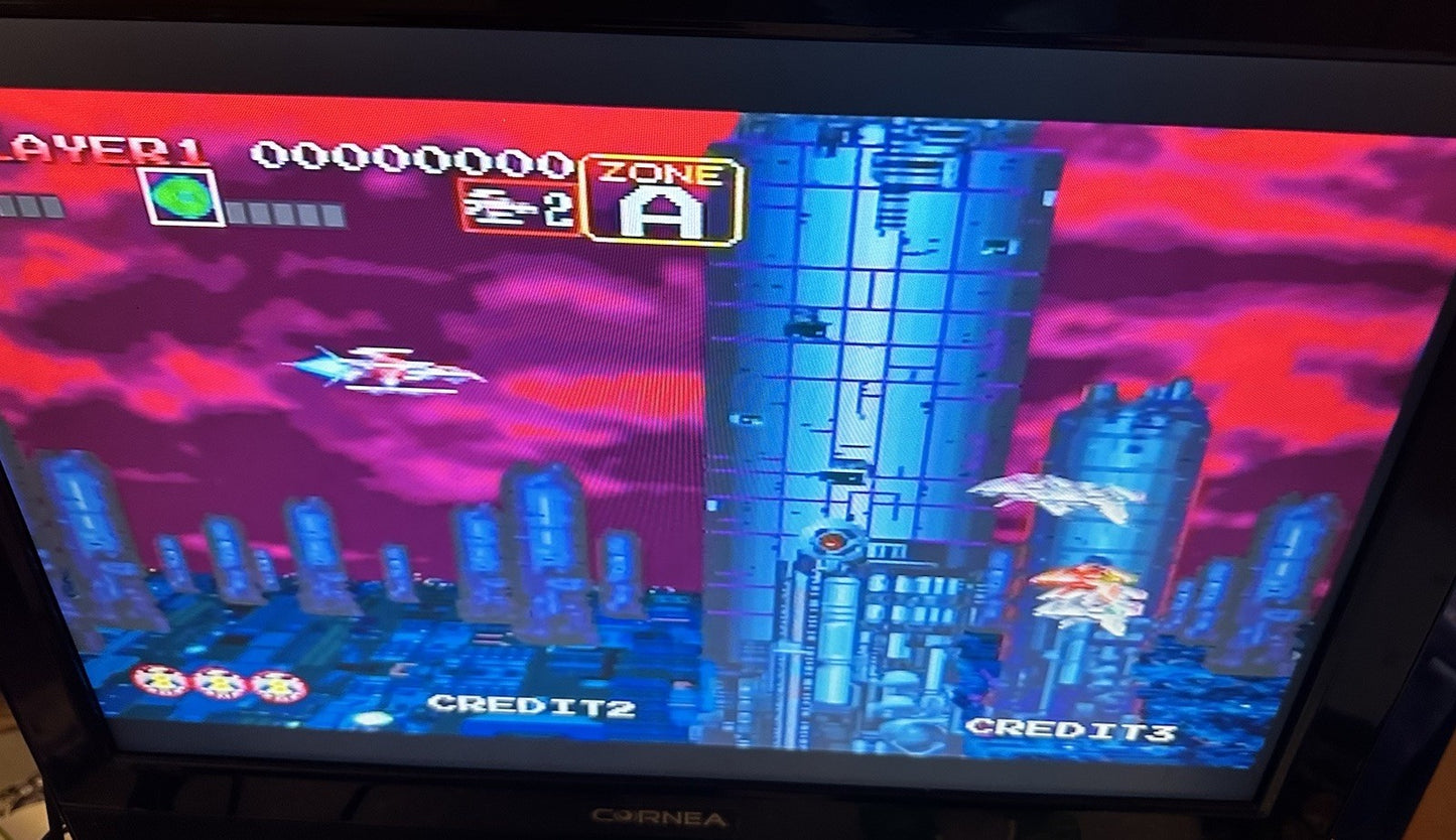 DARIUS GAIDEN • Sega Saturn Game + Manual (1994) PAL • Complete CIB • Acclaim