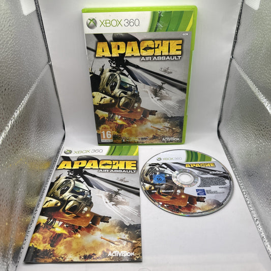 Apache: Air Assault • Xbox 360 Game + Manual (2010) PAL • Compelte • Helicopter