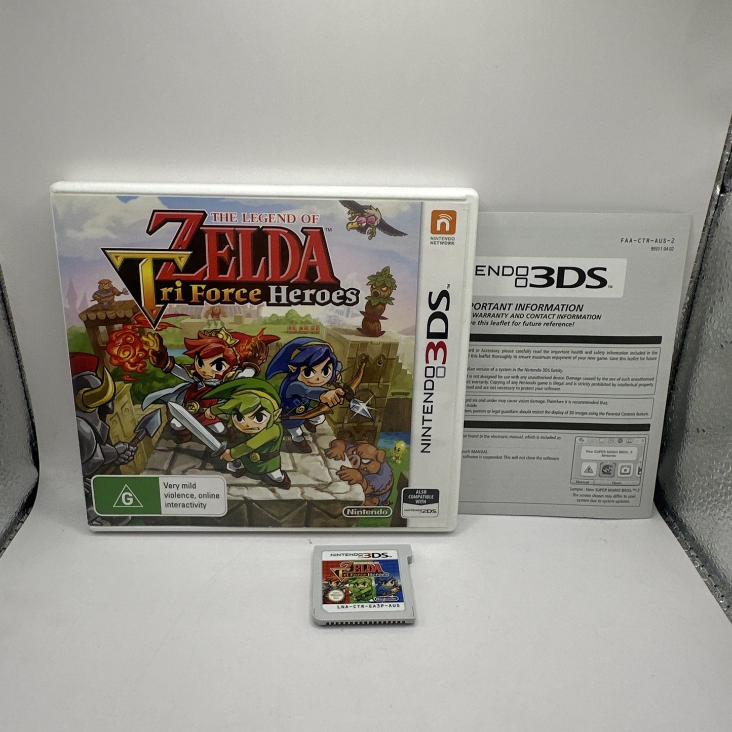 The Legend of Zelda: Tri Force Heroes • Nintendo 3DS Game (2015) PAL AUS • CIB