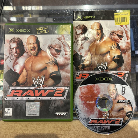 WWE Raw 2 • Xbox Original Game + Manual (2003) PAL AUS • THQ • Wrestling