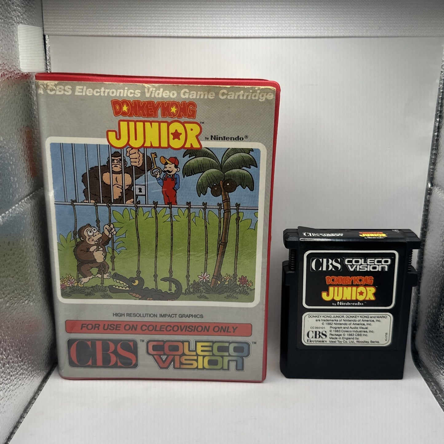 Donkey Kong Junior • ColecoVision Game + Case (1983) Australian PAL Boxed • Jr