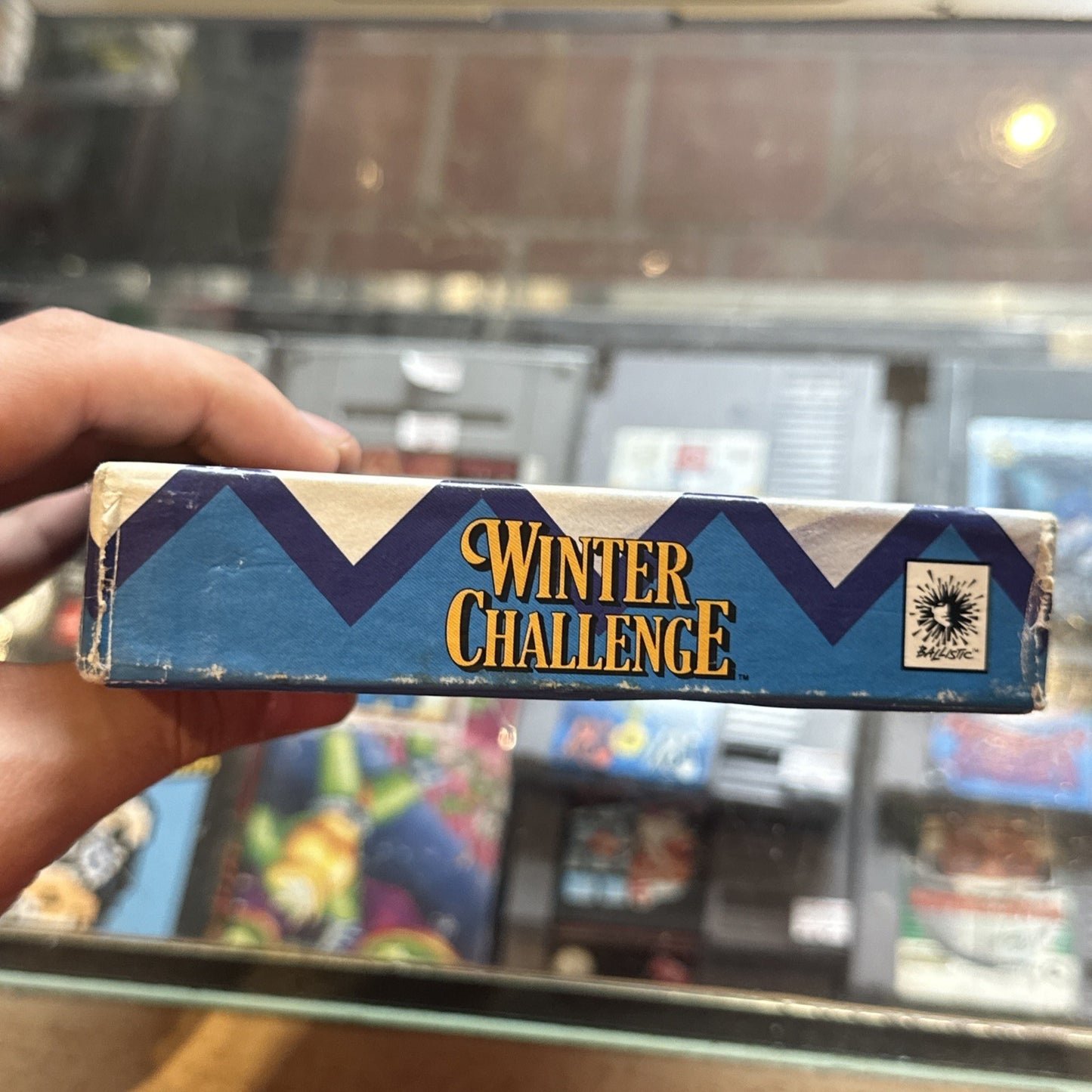 Winter Challenge • SEGA Genesis Game (1992) W/ Cardboard Box • Ballistic