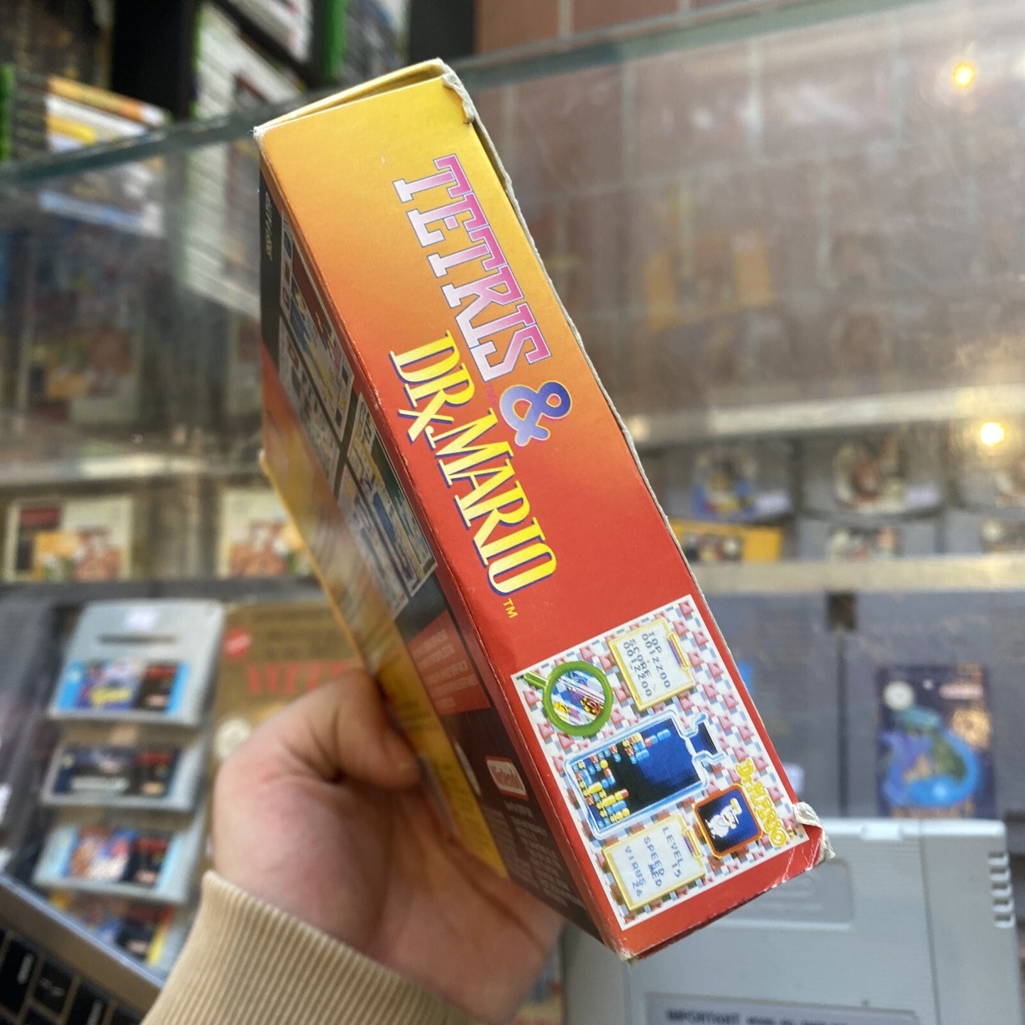 Tetris & Dr Mario Super Nintendo Game + Box • Tested/Working! SNES