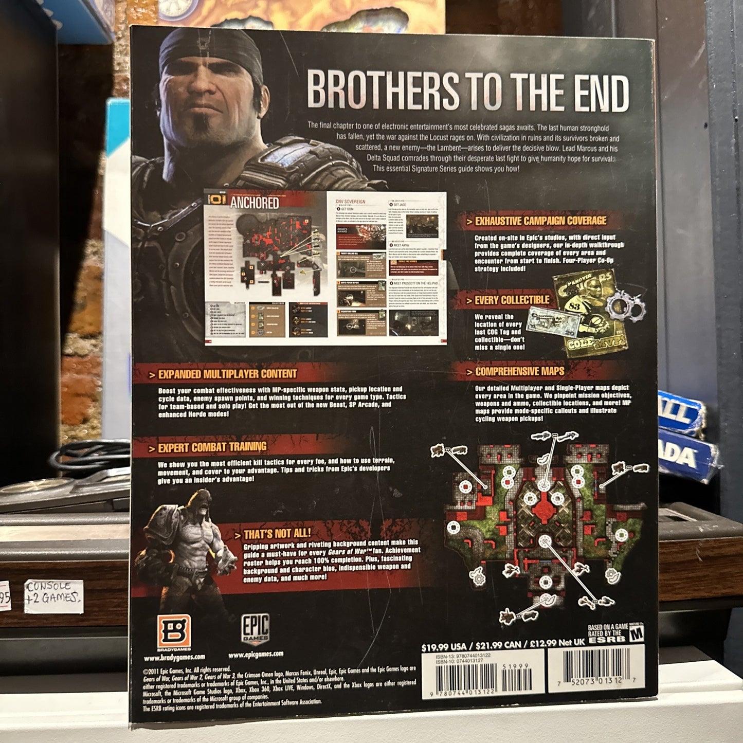 Gears of War 3 Official Game Strategy Guide Book Paperback (2011) BradyGames