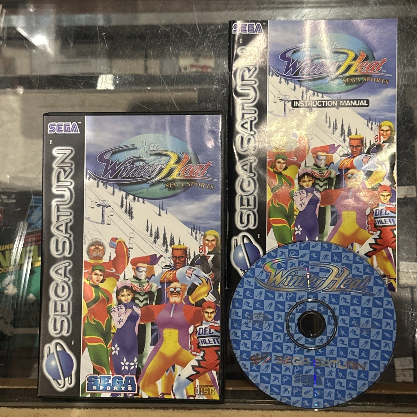 Winter Heat Sega Sports • Sega Saturn Game + Manual (1997) PAL • Complete CIB