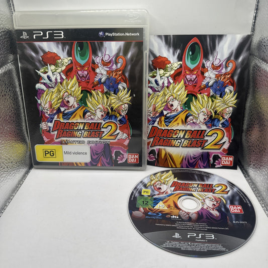 Dragon Ball Raging Blast 2 • PlayStation 3 PS3 Game + Manual Limited Edition AUS