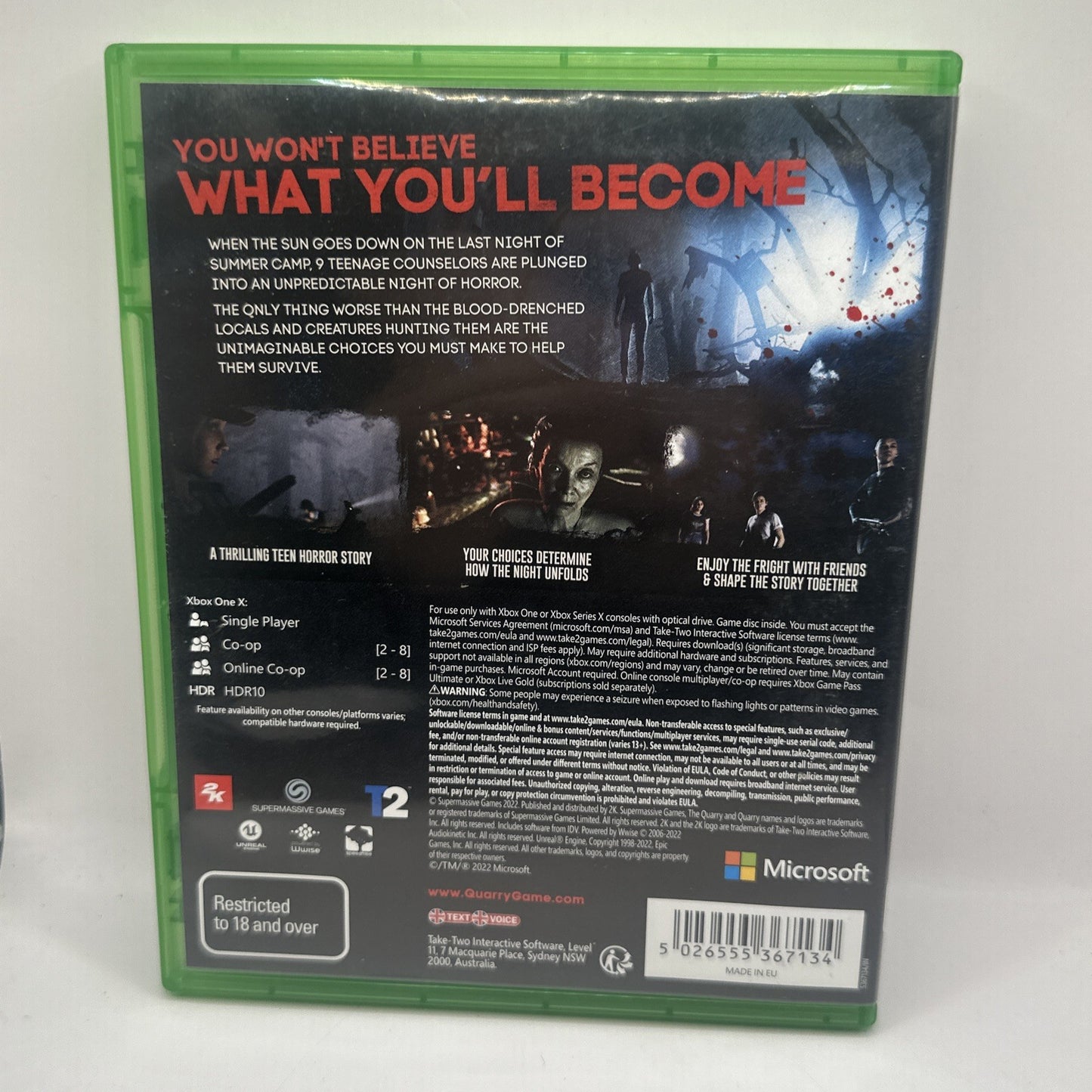 The Quarry • Xbox One Game (2022) AUS PAL • Tested/Working