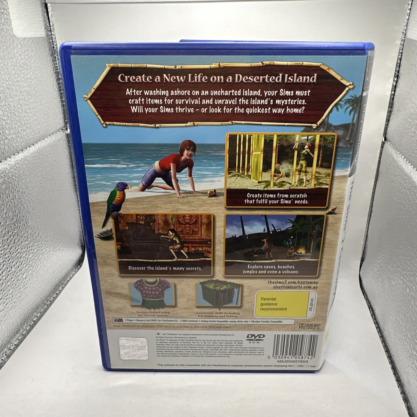 The Sims 2: Castaway • Playstation 2 PS2 + Manual (2007) PAL AUS • Complete CIB
