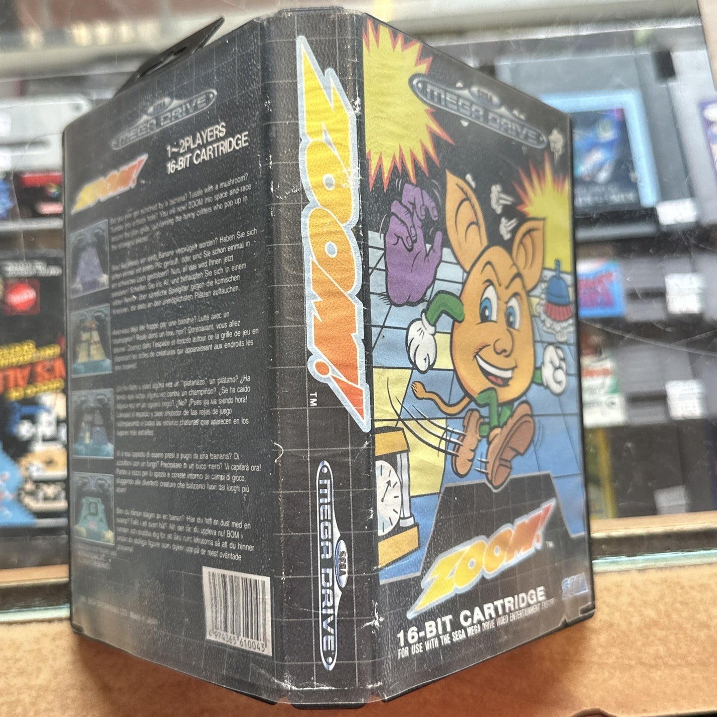 Zoom! • SEGA Mega Drive Game + Manual (1990) PAL • Complete CIB • TESTED!