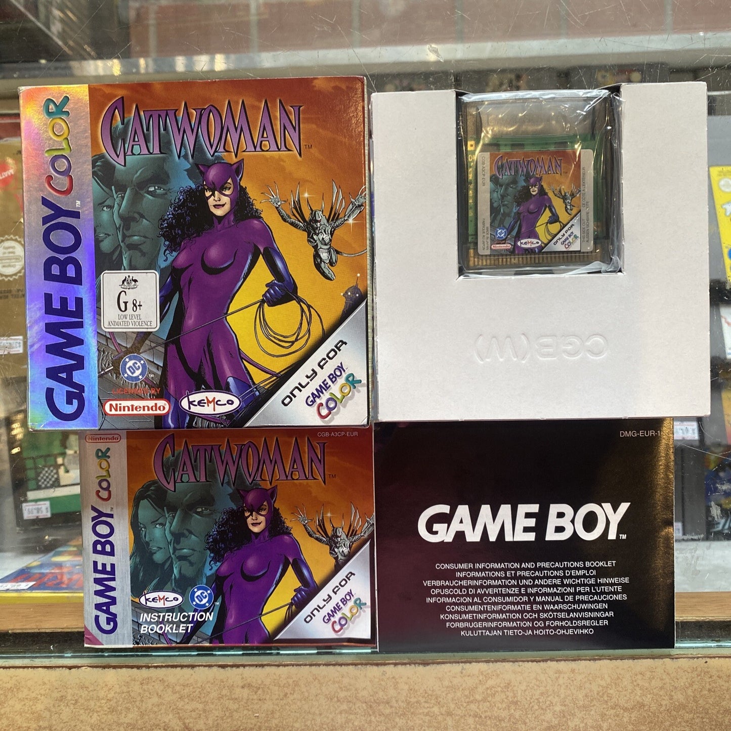 CatWoman Nintendo Game Boy Color Game In Box (1999) COMPLETE BOXED + Manual