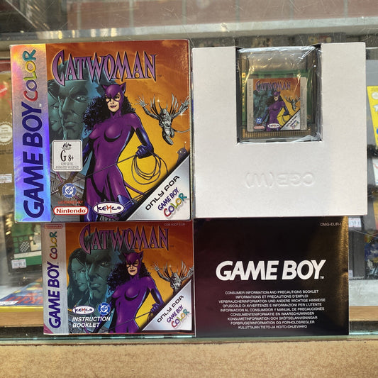 CatWoman Nintendo Game Boy Color Game In Box (1999) COMPLETE BOXED + Manual