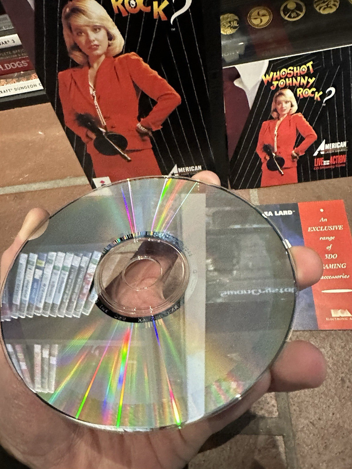 Who Shot Johnny Rock? • Panasonic 3DO Game + Manual CIB Long Box Complete Boxed