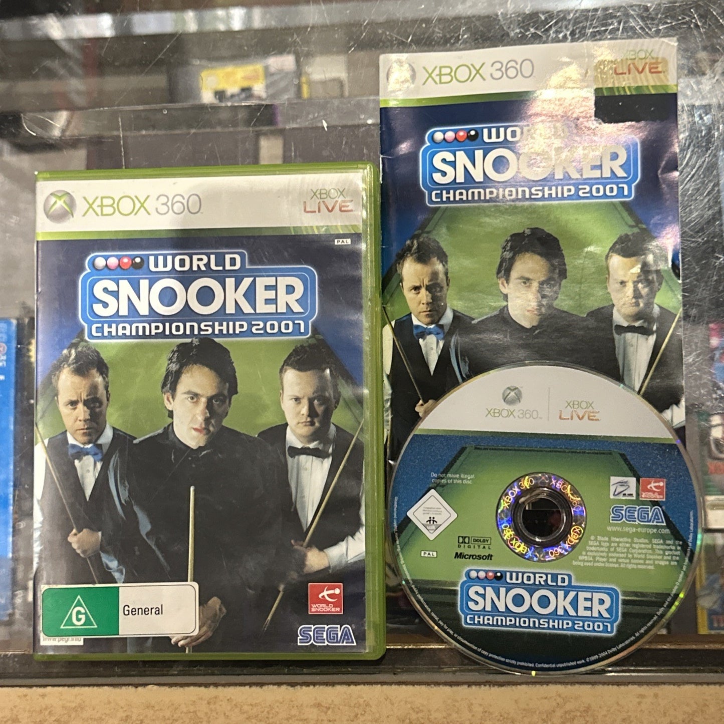 World Snooker Championship 2007 • Xbox 360 Game + Manual • SEGA • PAL