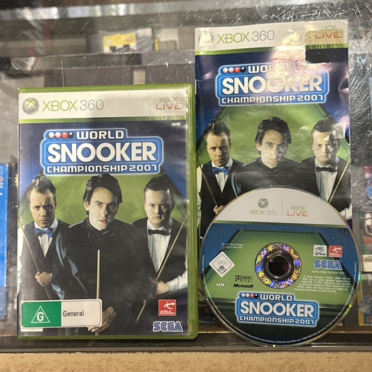 World Snooker Championship 2007 • Xbox 360 Game + Manual • SEGA • PAL