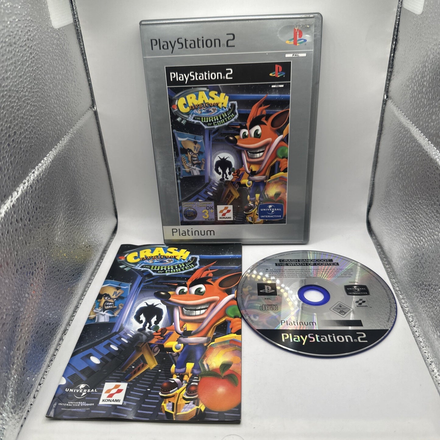 Crash Bandicoot The Wrath of Cortex • PlayStation 2 PS2 Game + Manual (2001) PAL