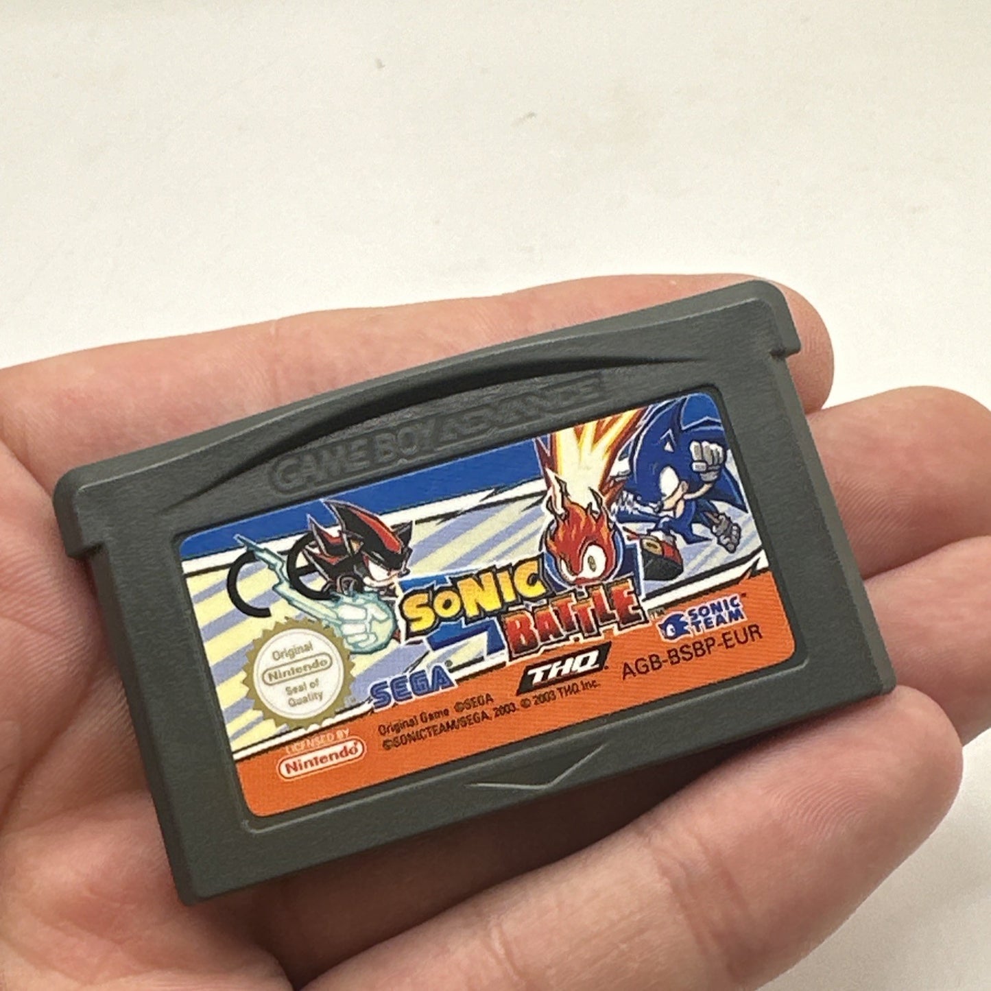 Sonic Battle • Nintendo GameBoy Advance GBA Game (2004) SEGA • Cartridge Only