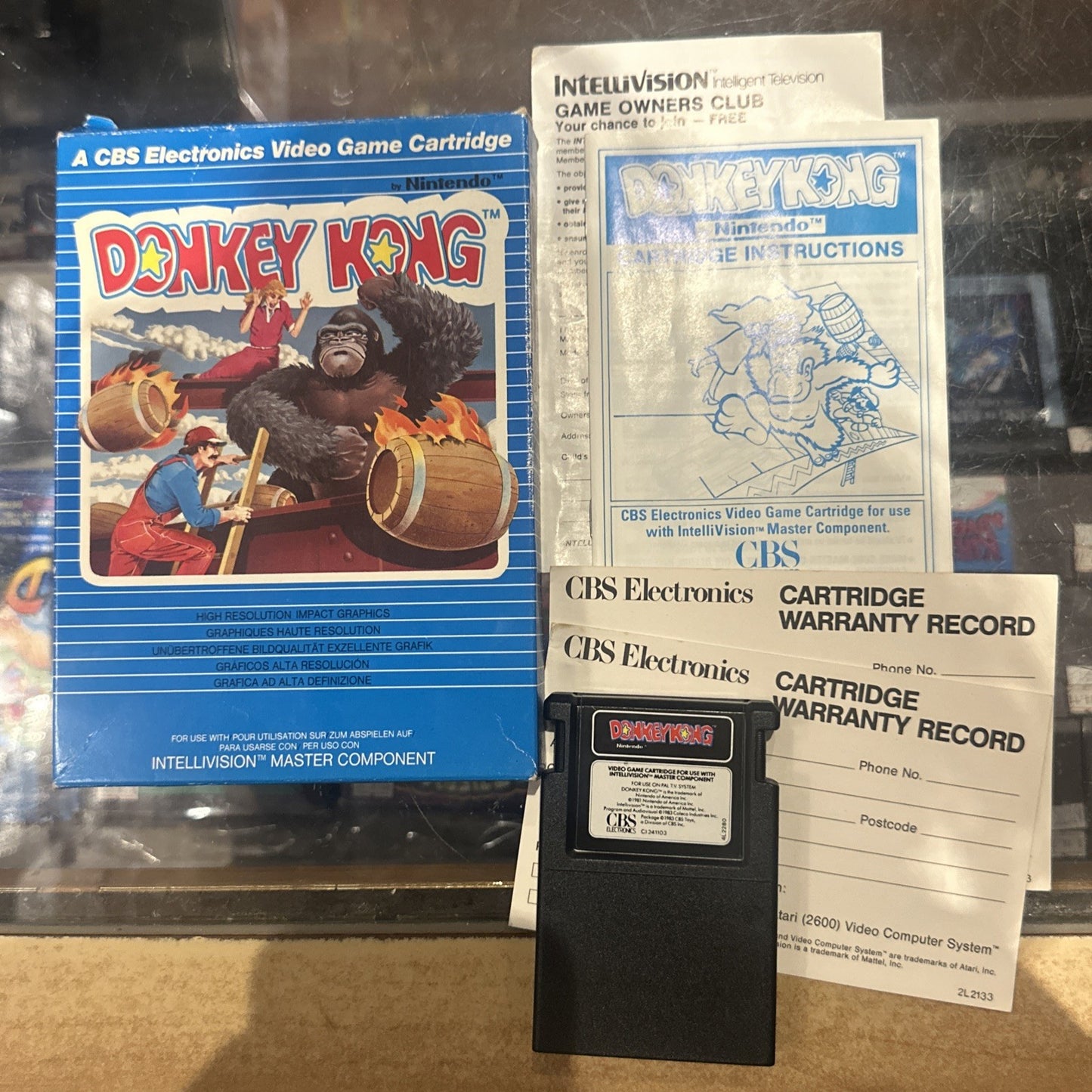 Donkey Kong • Intellivision Game In Box + Manual (1982) Boxed • CBS • Complete