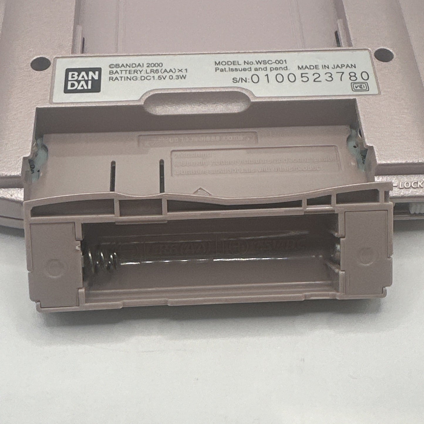 Bandai WonderSwan Color Console ‘Metallic Pearl Pink’ Aussie Seller Japan Import