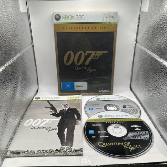 007 Quantum Of Solace Collector's Edition • Xbox 360 + Manual 2008 James Bond