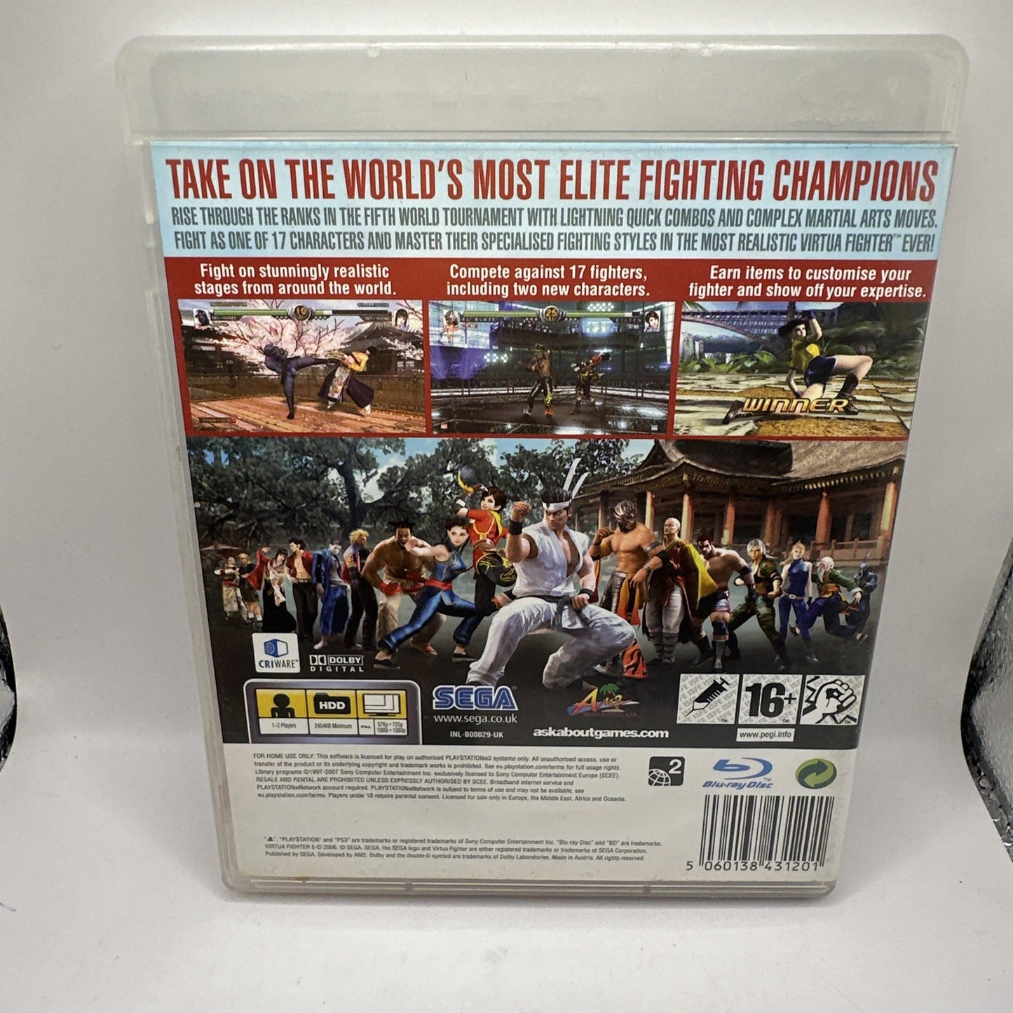 Virtua Fighter 5 • Playstation 3 PS3 Game + Manual (2007) SEGA • Complete CIB