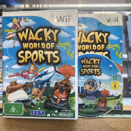Wacky World Of Sports Nintendo Wii Game + Manual PAL AUS • SEGA