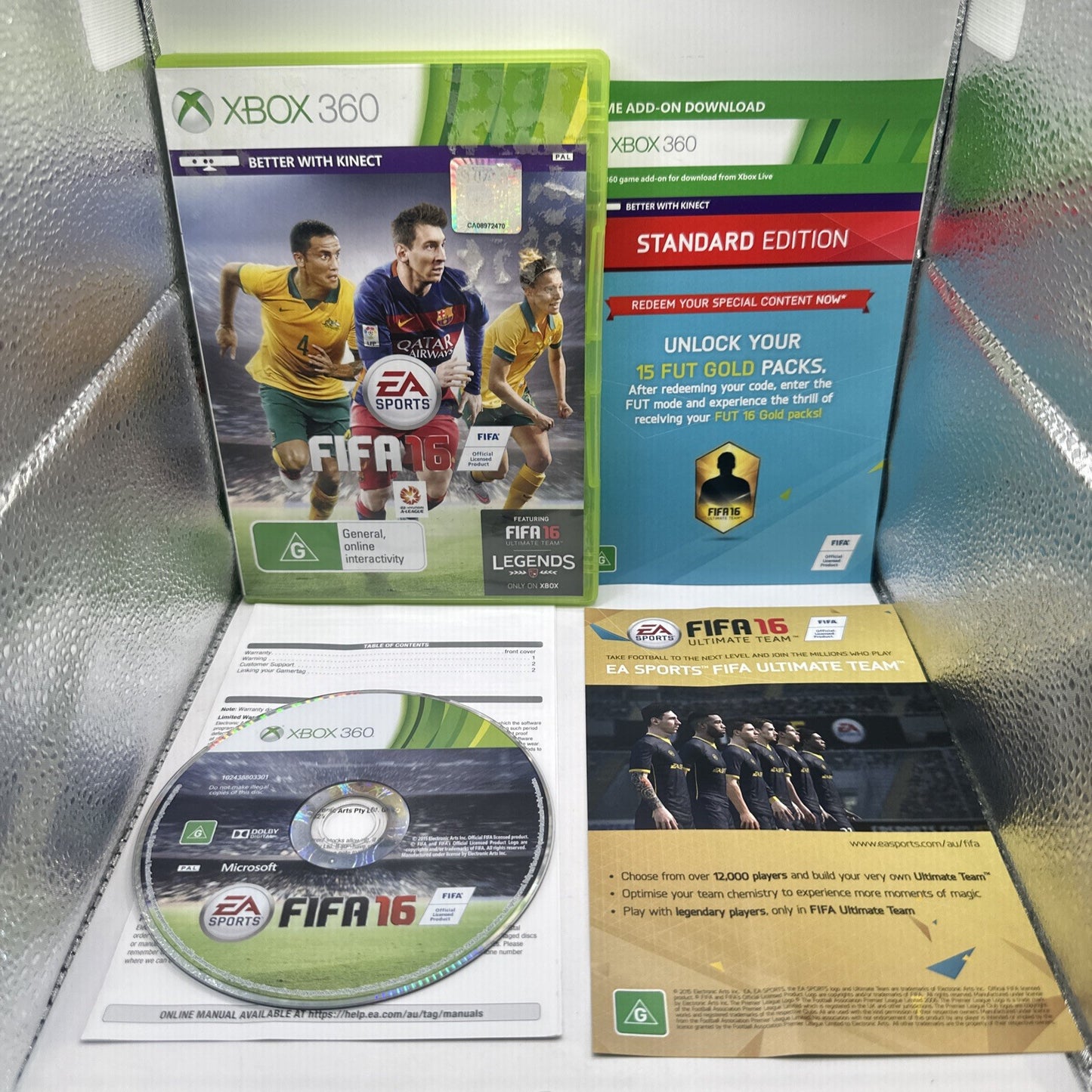 FIFA 16 • Xbox 360 Game (PAL AUS) EA Sports Soccer 2016 Football • Complete CIB