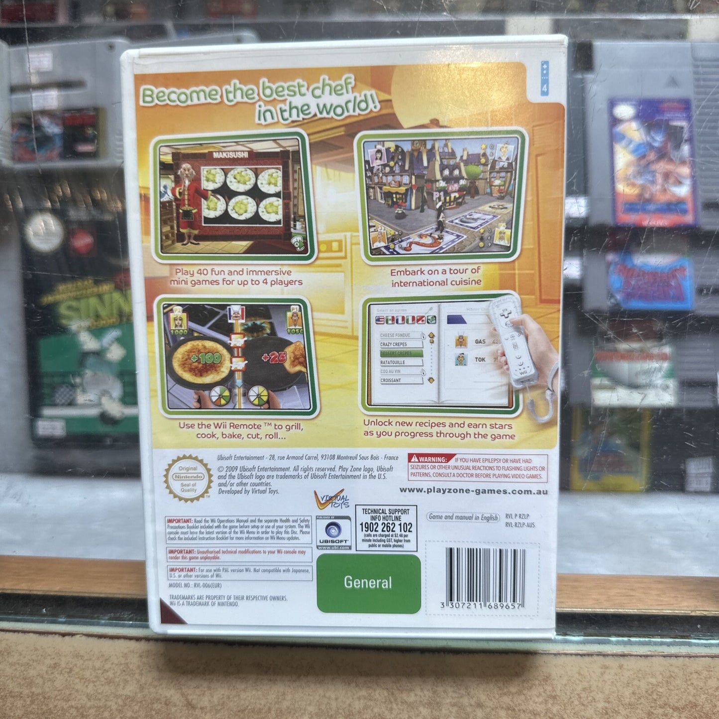 Cooking Party Nintendo Wii Game + Manual (2009) PAL AUS • Ubisoft • Tested!