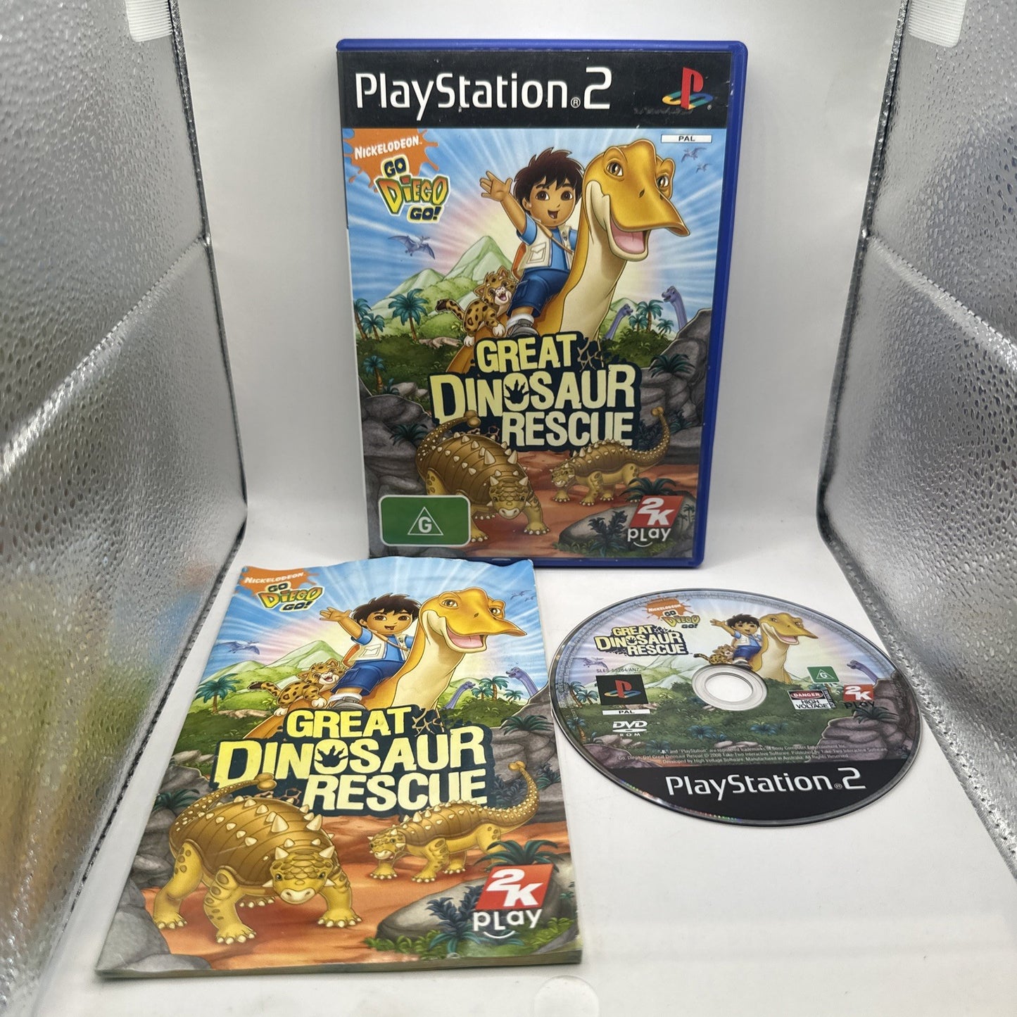 Go, Diego, Go! Great Dinosaur Rescue • PlayStation 2 PS2 + Manual 2008 Complete