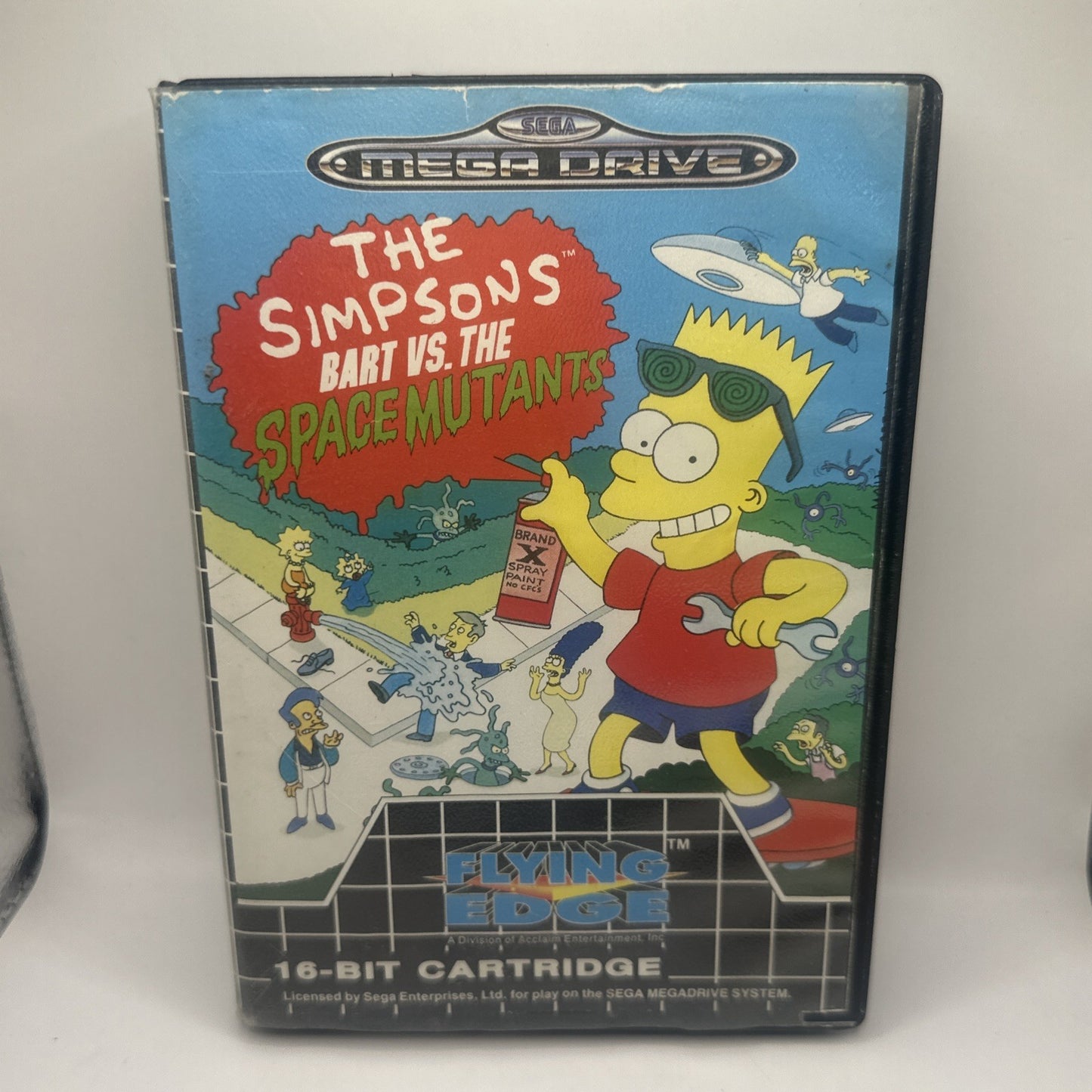 The Simpsons Bart VS The Space Mutants • Sega Mega Drive Game (1992) PAL Acclaim