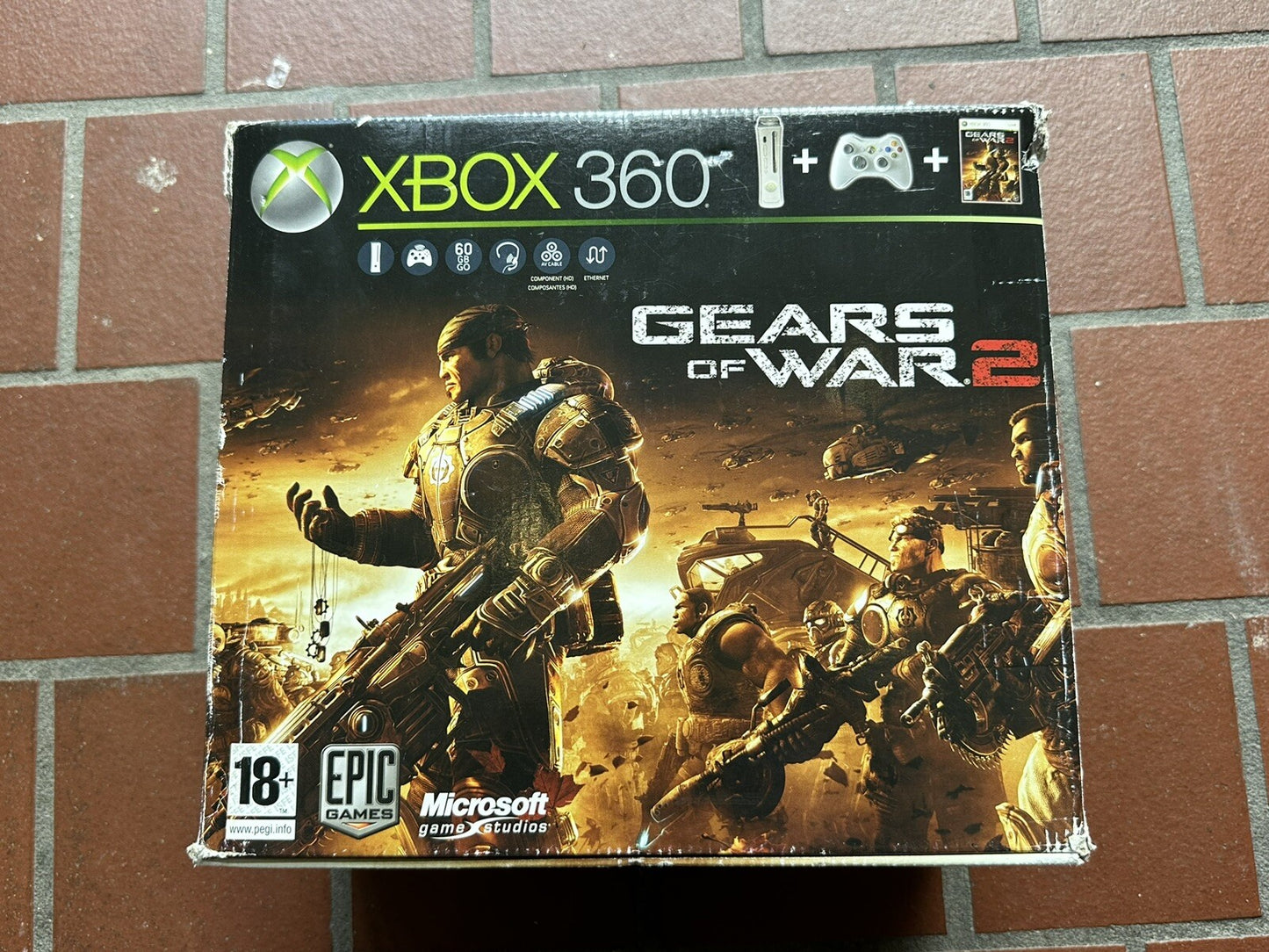 Xbox 360 Console Gears of War 2 Bundle Pack Set PAL **RARE!!**  Boxed • Tested