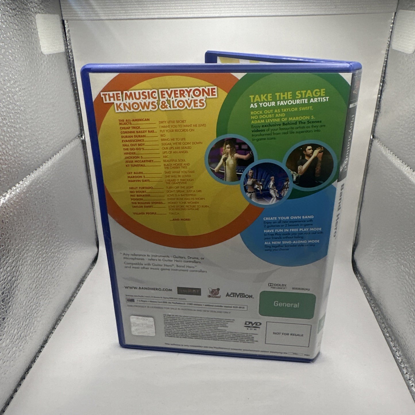 Band Hero • PlayStation 2 PS2 Game + Manual (2009) PAL AUS • Complete No Guitar