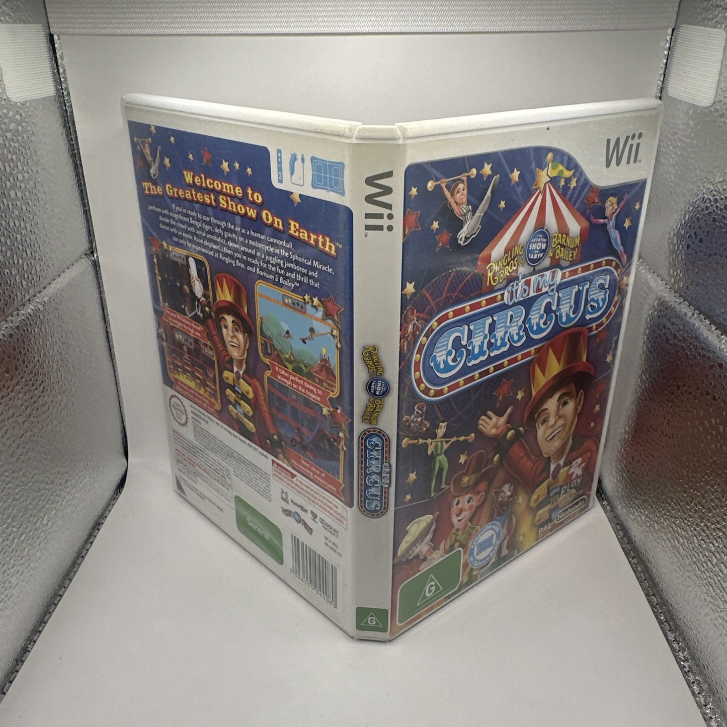 Ringling Bros Barnham & Bailey It's My Circus • Nintendo Wii Game + Manual PAL